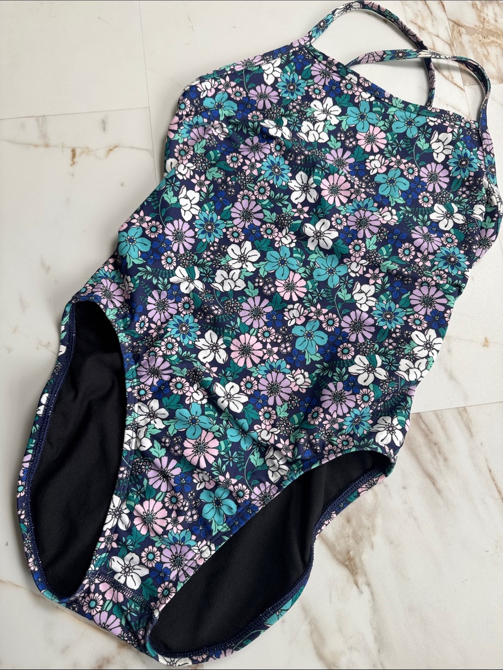 JOLYN 28 Brandon one piece SWIMSUIT DELIGHTFUL Floral Swim Team Sporty workout